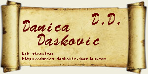 Danica Dašković vizit kartica